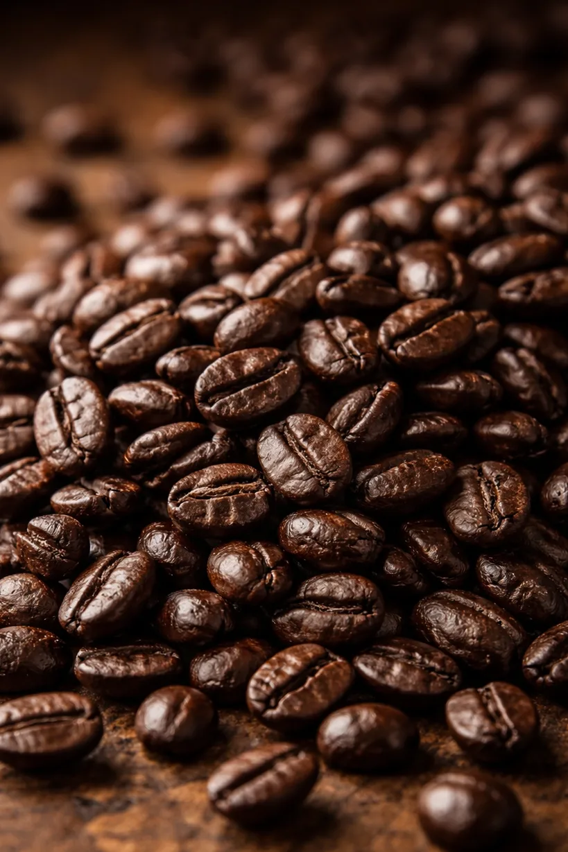 кофейное зерно темной обжарки